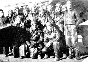 Los Pilotos de la 4ª Escuadrilla a finales de 1.938